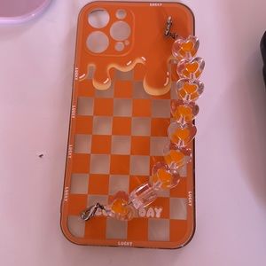 Orange checkerboard